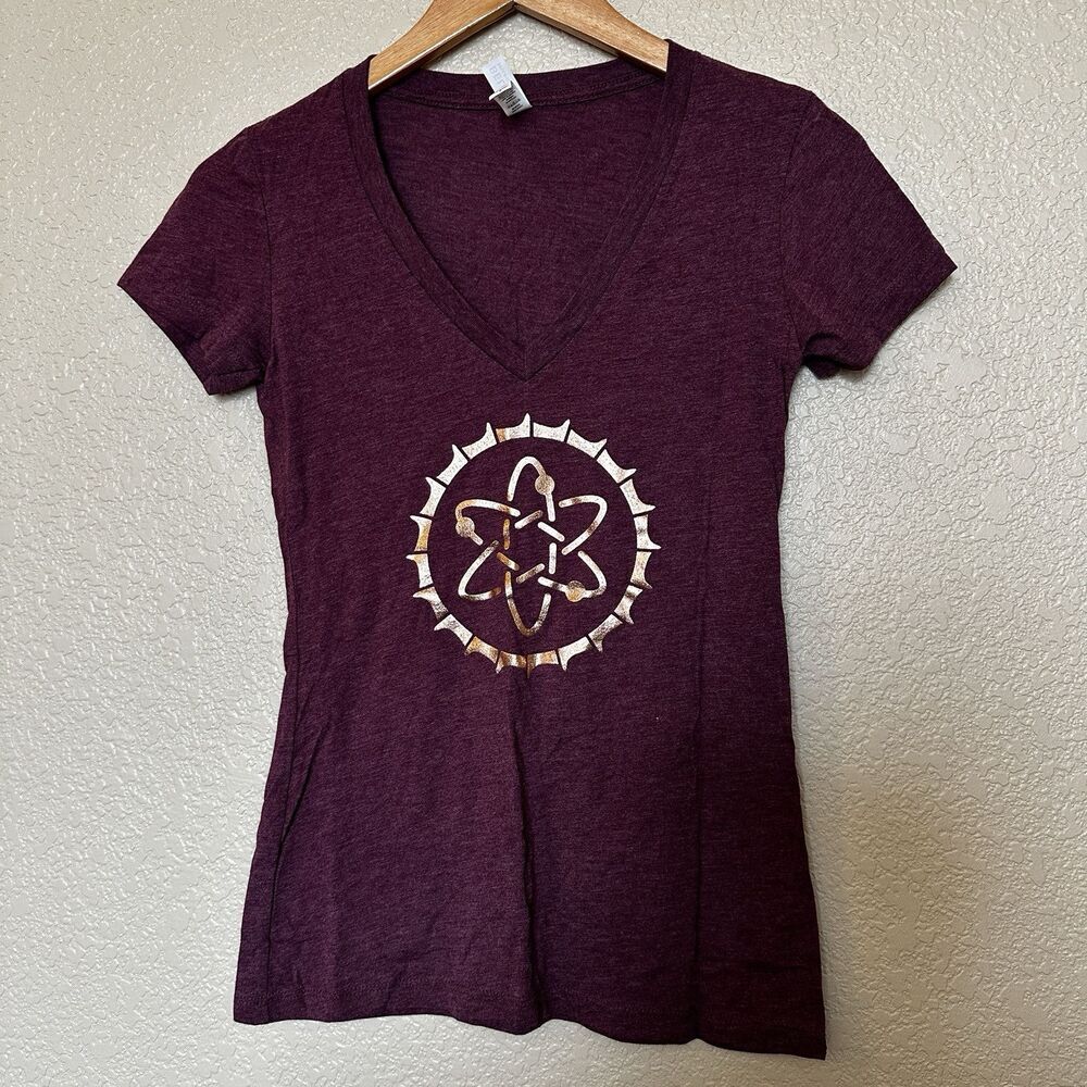 Women’s Atomic Cowboy Bar And Restaurant Maroon  Tshirt Colorado Size‎ Small